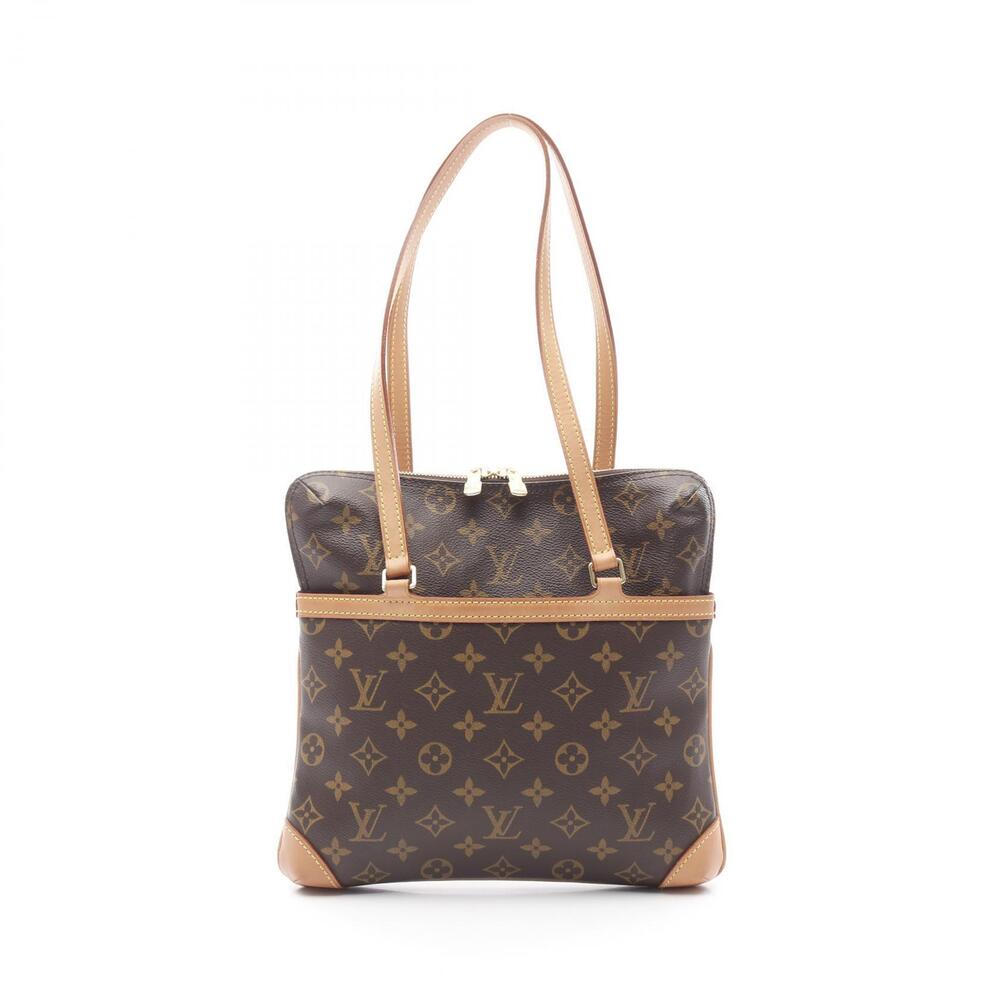 Louis Vuitton Coussin Monogram Shoulder Bag Canvas Leather Brown